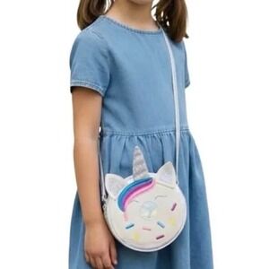 Crossbody Unicorn Donut Purse Kids Brand New